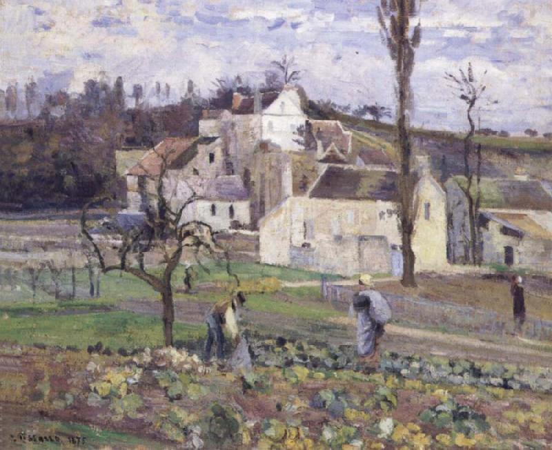 Camille Pissarro Cabbage patch near the village oil painting picture